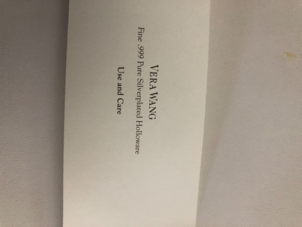 vera Wang Silver plated Cake Set