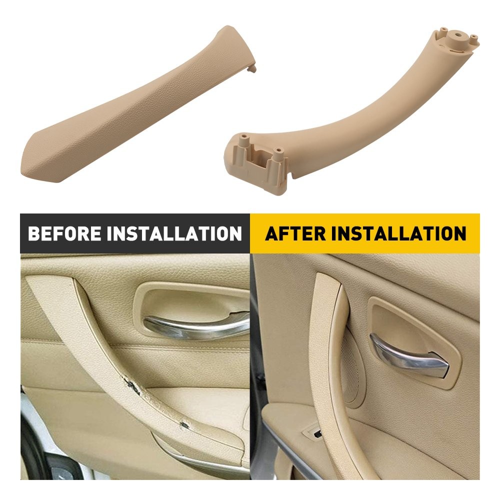 Beige Door Handle Interior Right Passenger For 2004-12 BMW E90 E91 E92 3-Series