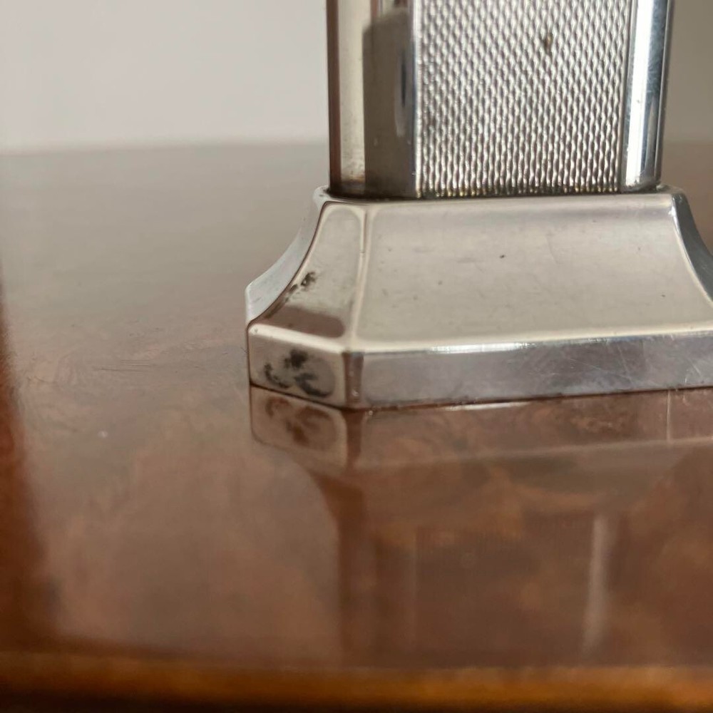 Dunhill table lighter silver with box