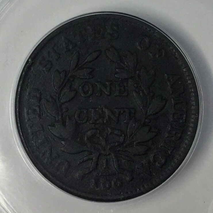 1802 1C Draped Bust Large Cent ANACS VF20 Details #