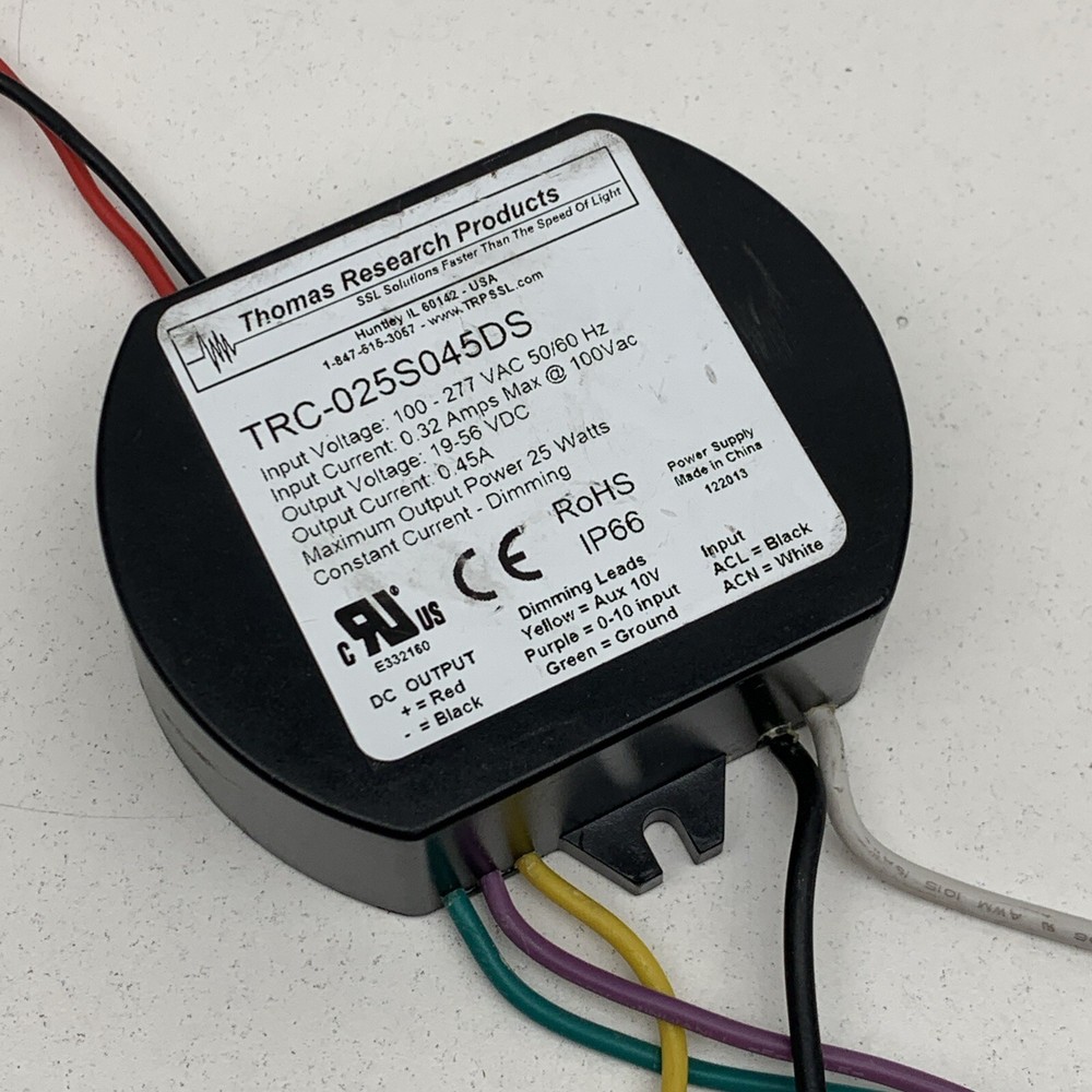 Thomas Research TRC-025S045DS Constant Current Dimmable LED Driver 450mA 25W