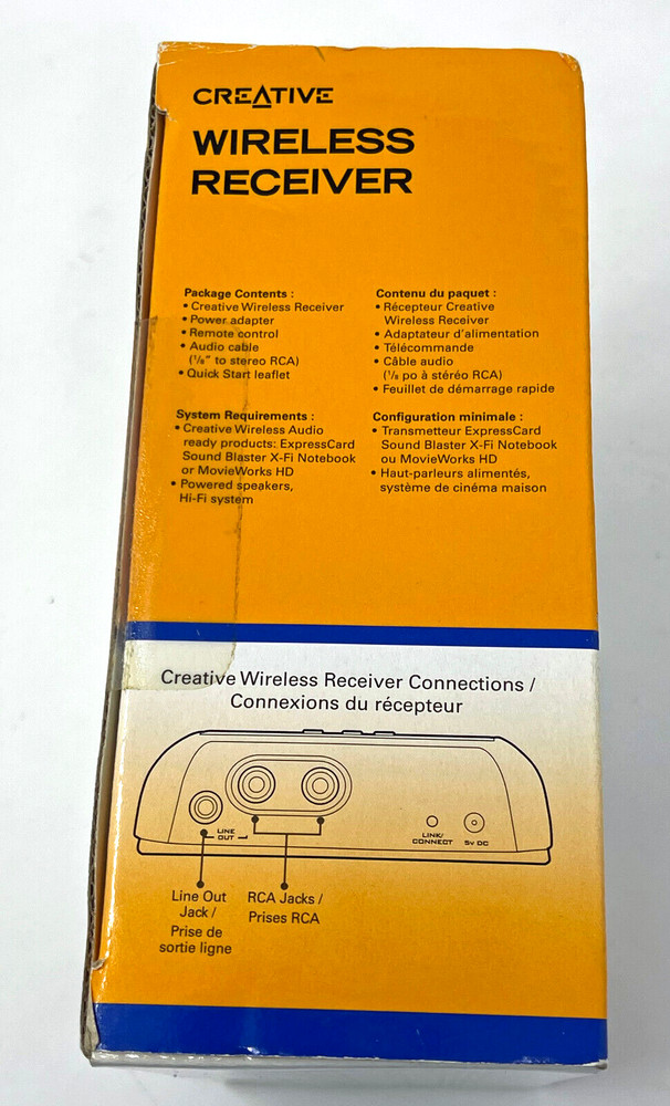 Creative Wireless Receiver Audio SB1122EF New Unopened