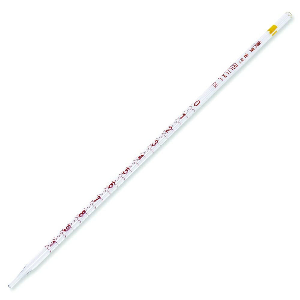 Pyrex® #7065-1C, 1mL Reusable Measuring Pipets, TD, Colored Markings (Single)