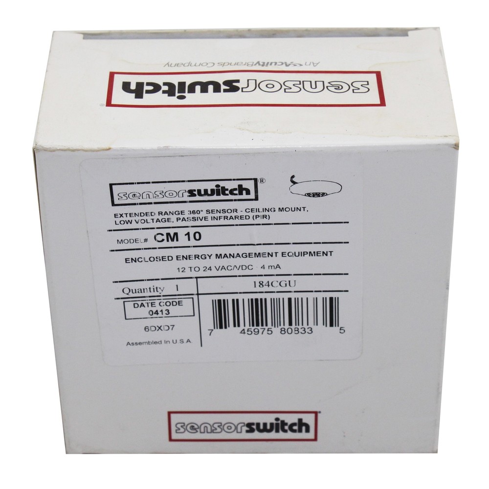 SENSOR SWITCH CM-10 PASSIVE INFRARED PIR EXTENDED RANGE CEILING OCCUPANCY SENSOR