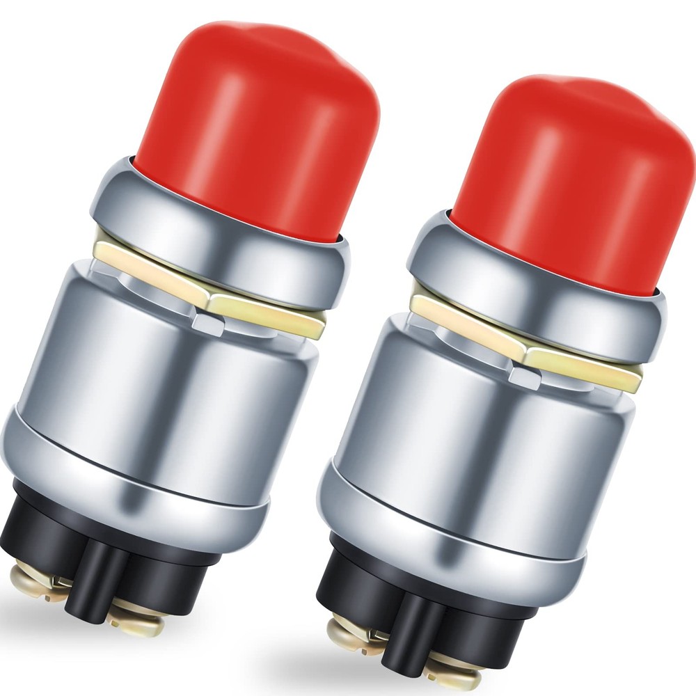 Engine Start Push Button Momentary 12V and 24V Waterproof Switch Push to Start B