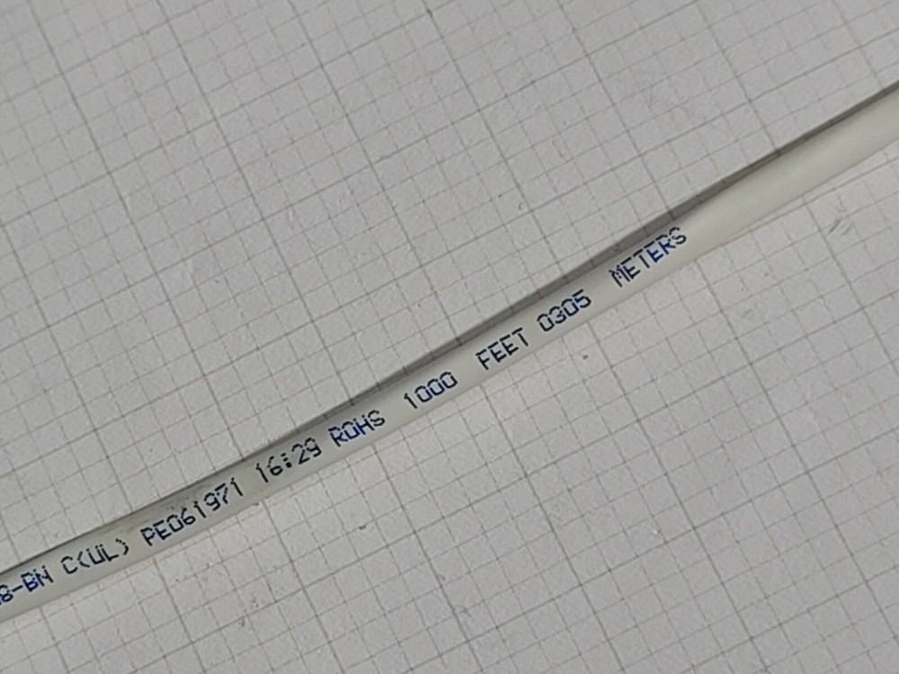 Belden Wire 6320FE 18/2C Solid Shielded Control/Audio Cable Plenum White /50ft