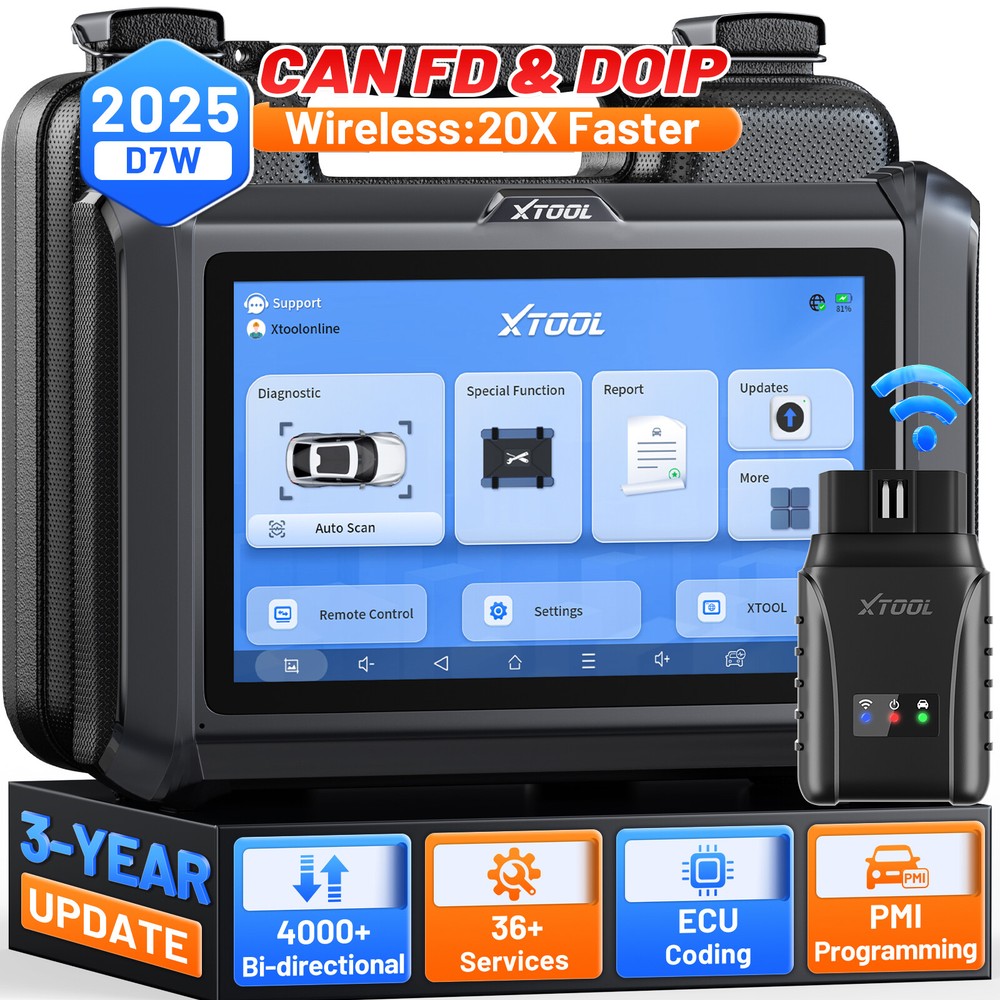 2025 XTOOL D7W Bidirectional OBD2 Diagnostic Scanner Key Programmer FCA AutoAuth