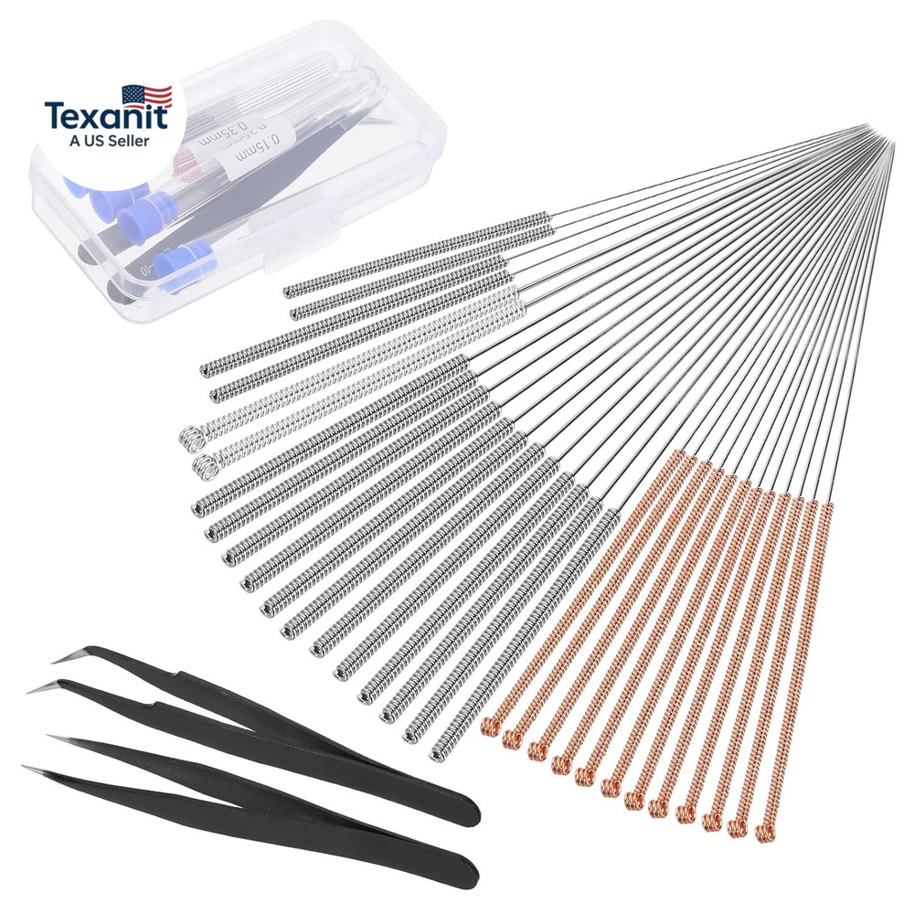 3D Printer Tools Kit, 32 Pcs 3D Printer Nozzle Cleaning Tool Kit with 30Pcs Clea