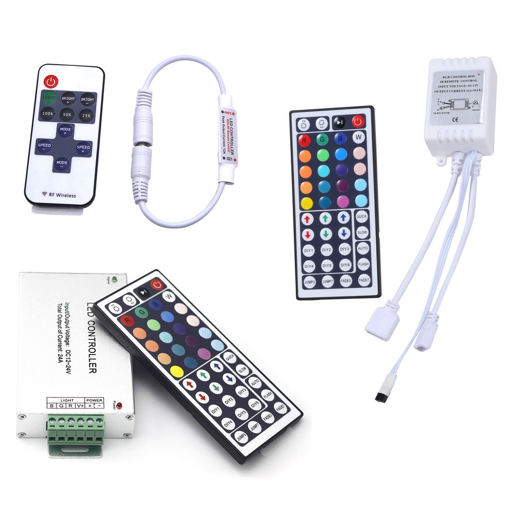 11/44 Key RF Wireless Remote Control Dimmer Switch For 5050 3528 LED Strip Light