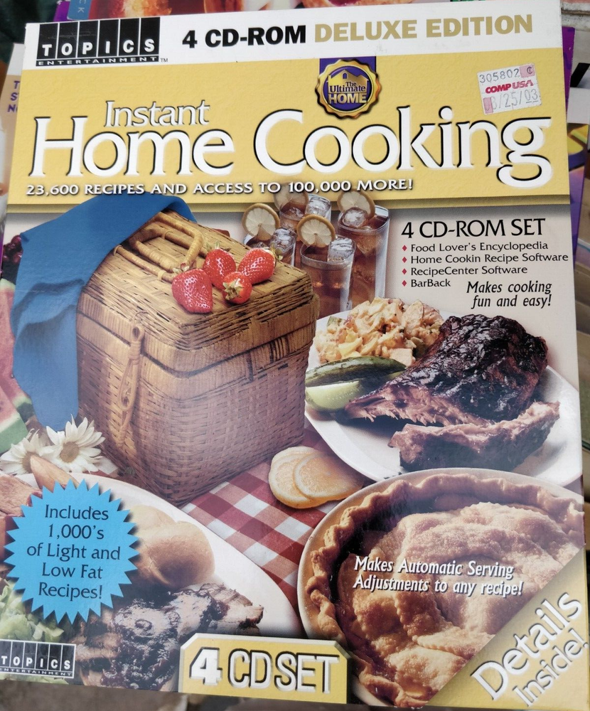 Instant Home Cooking Deluxe Edition Software