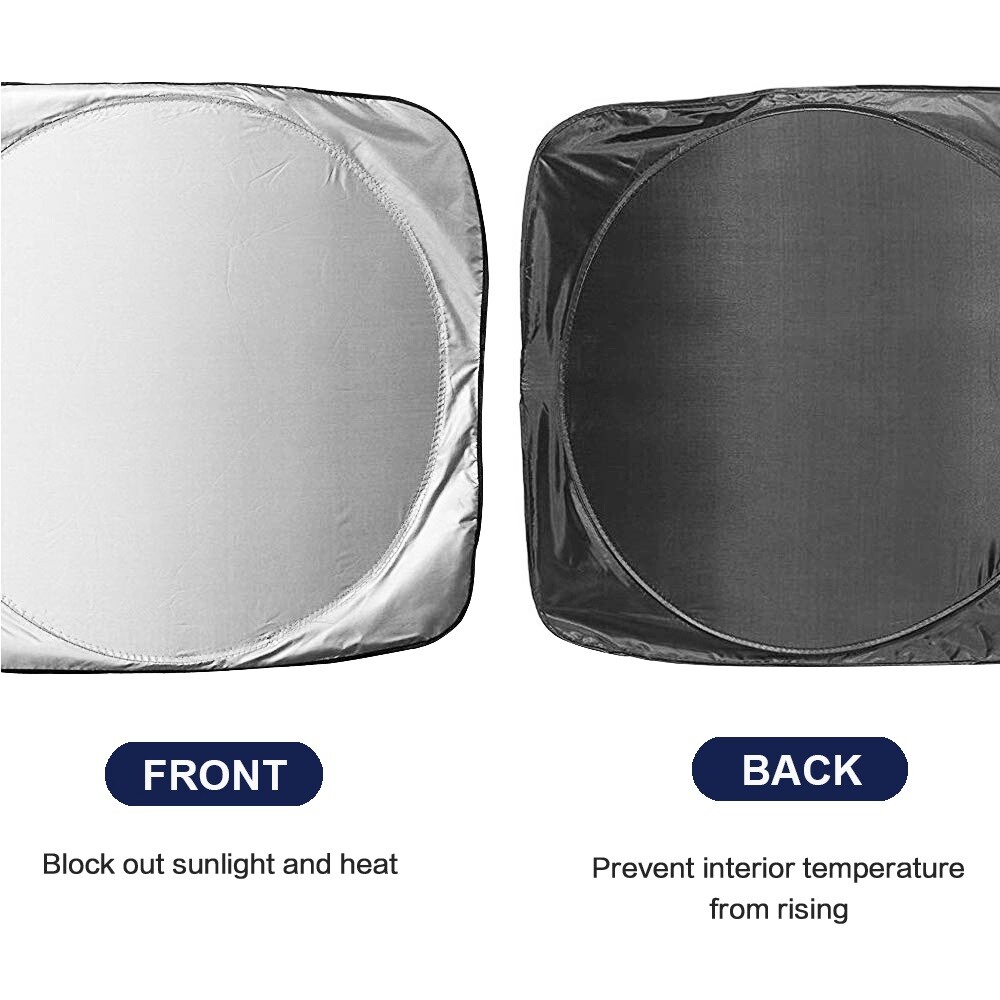 For Mini Copper Front Windshield Sun Visor Shade Cover Universal UV Block Screen