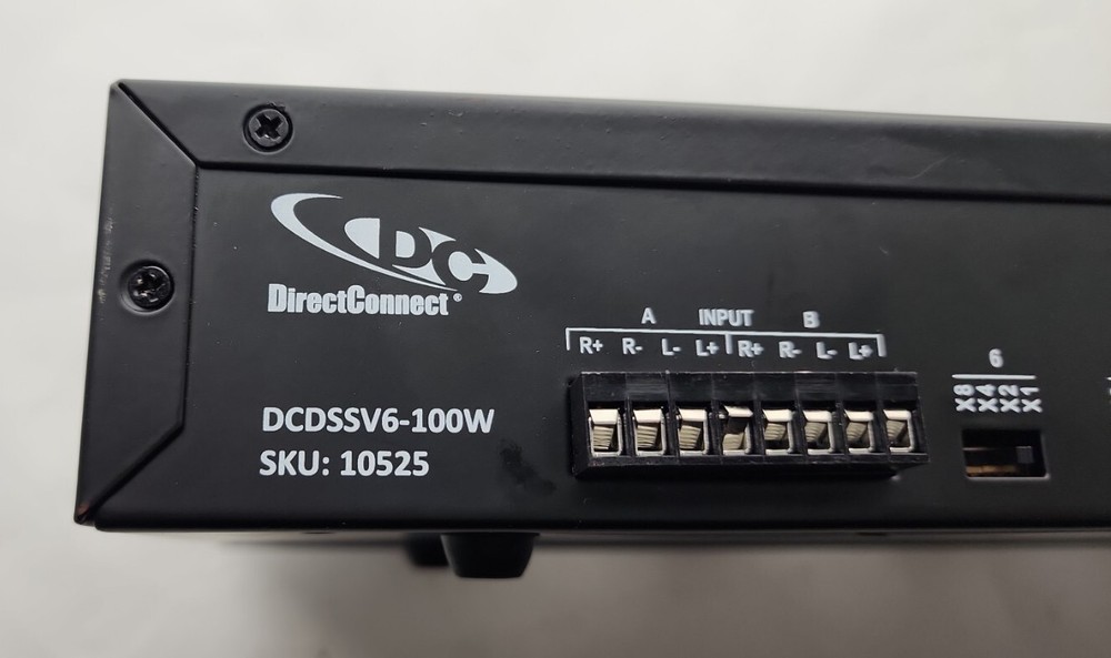 DIRECTCONNECT Dual Source 6 Pair Speaker Selector High Power Volume Controls