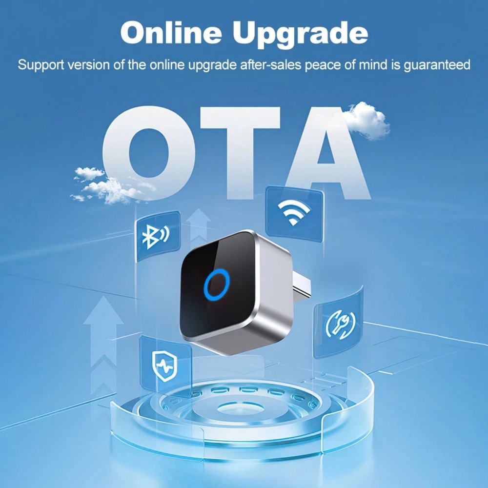 Wireless for CarPlay Adapter Dongle for Android Auto Bluetooth 4.2 USB Connector