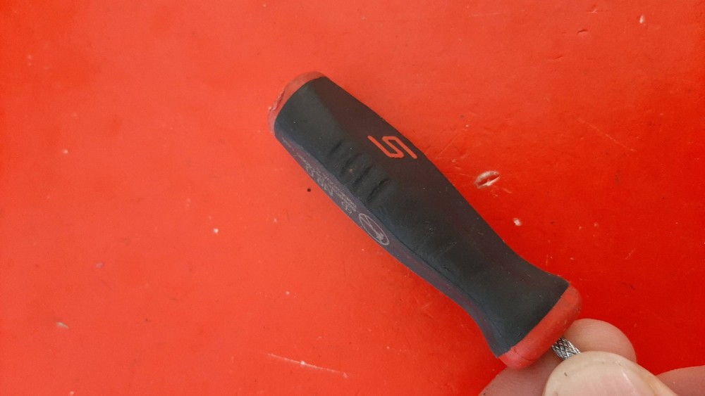 Snap-on Tools SGDP300A #0 Phillips Screwdriver Red Soft Grip Handle Engraved