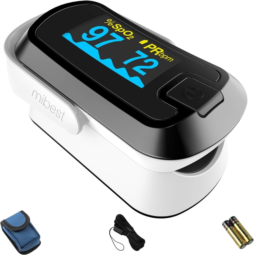 Versatile OLED Finger Pulse Oximeter with Adjustable Display for All Users