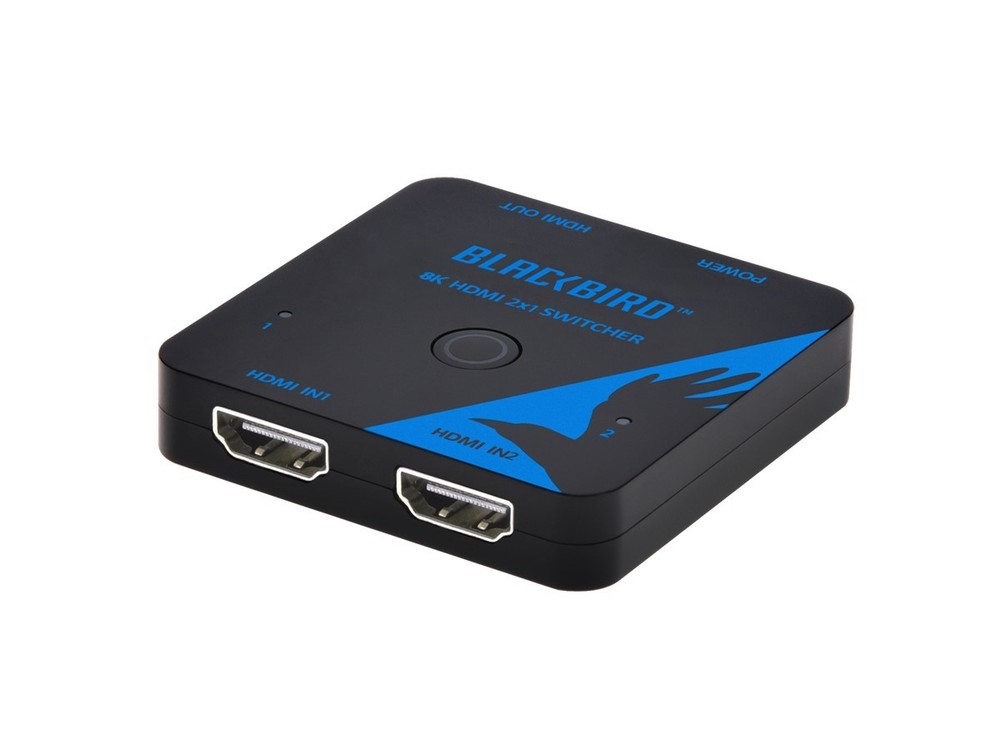 Monoprice Blackbird 8K60 2x1 HDMI Switch 1x2 One HDMI Input Between Two Sources