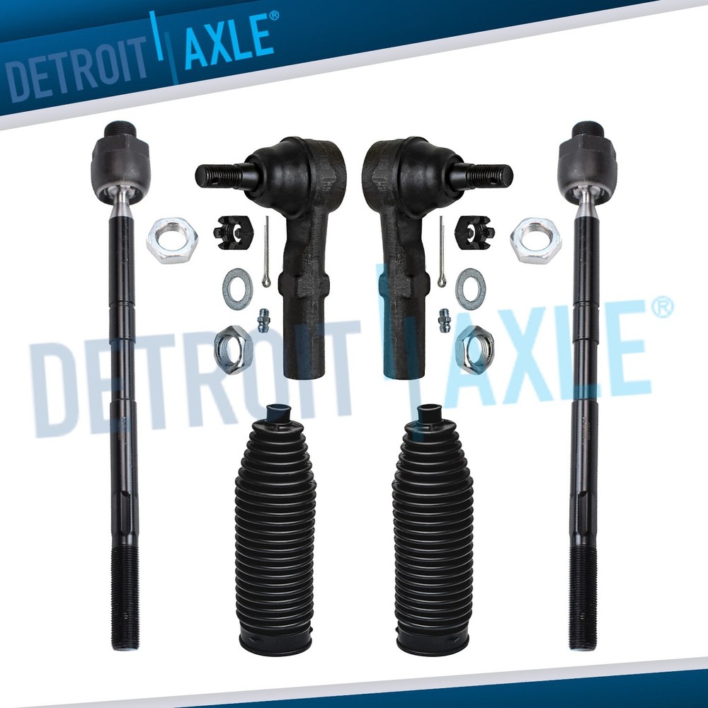 6pc Front Inner Outer Tie Rod Kit for Dodge Ram 2500 3500 - 2WD ONLY