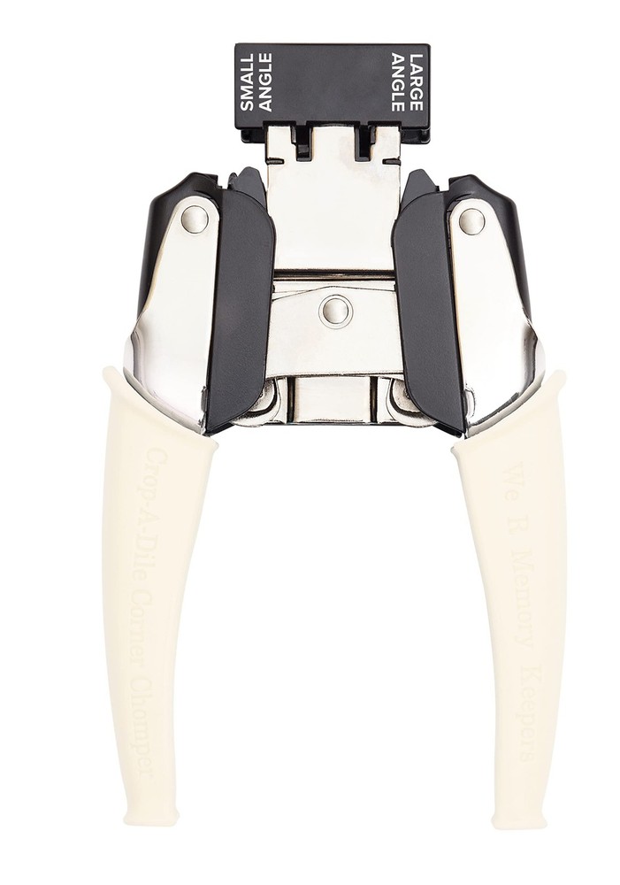 Crop-A-Dile Retro Corner Chomper Small and Large Angle, White, Chomp Down on ...