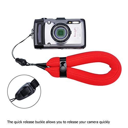 2 Pack Waterproof Camera Float Strap for Nikon W300 W150 W100 Red & Yellow