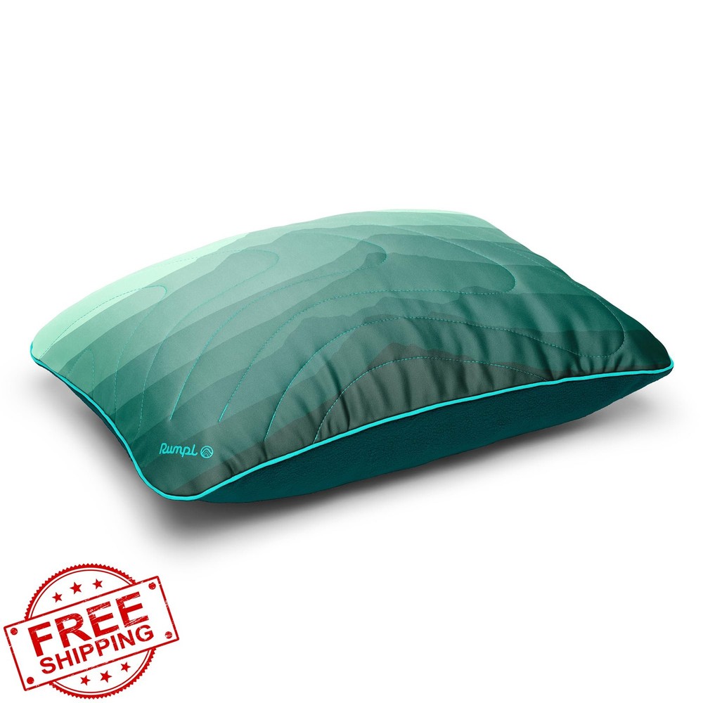 Rumpl Adjustable Camp Pillow Full Size Packable Cascade Fade