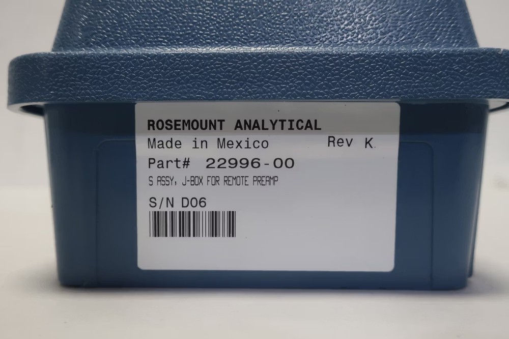 Rosemount 22996-00 Ph Sensor Pre-amplifier Board W/ Junction Box