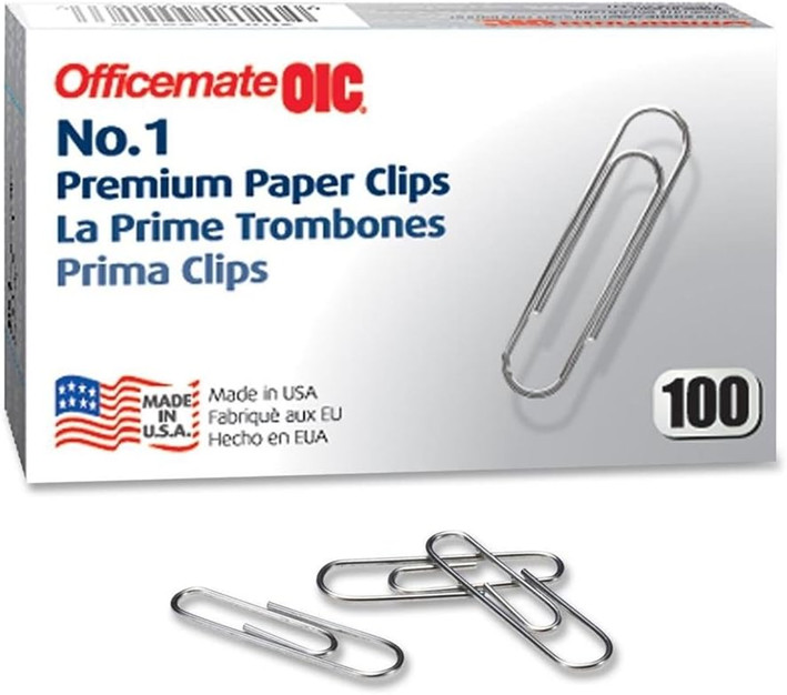 Officemate Paper Clips 100PCS