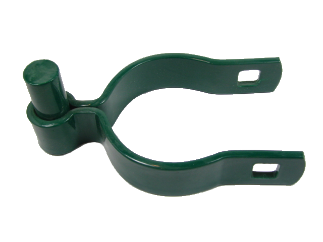 Green Pressed Steel Gate Post Hinge - 2 Pack