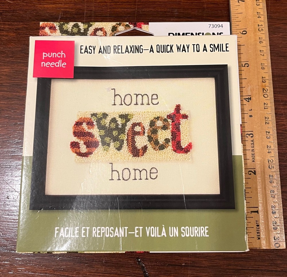 Dimensions Home Sweet Home Punch Needle Kit 73094 Decor 2005