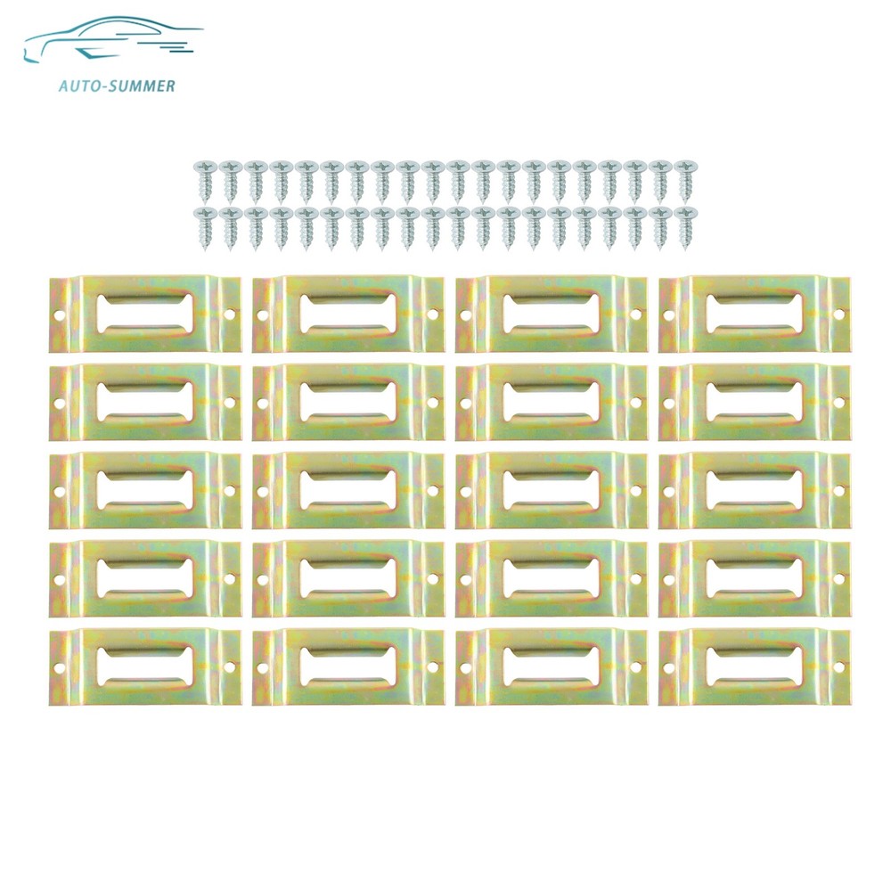 E Track Tie Down Enclosed Trailer Secure Cargo Single Slots 20 Pack Galvanized