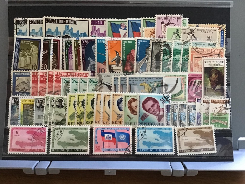 Haití mixed stamps with  duplicates     R26338