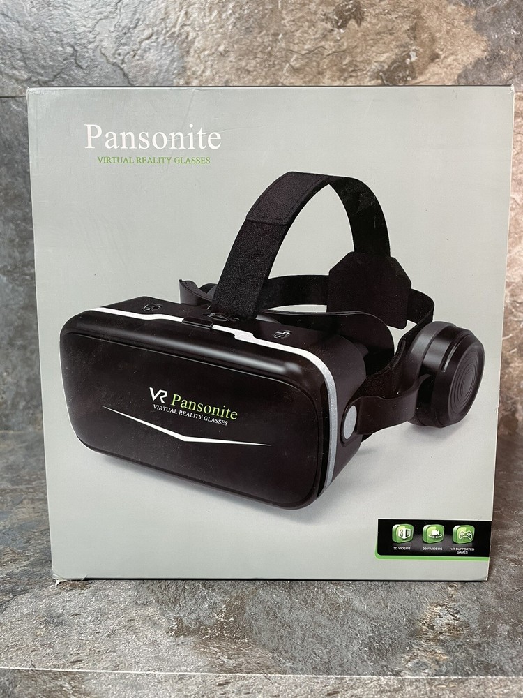 New Pansonite VR Headset 3D Glasses Virtual Reality w/ Remote Controller