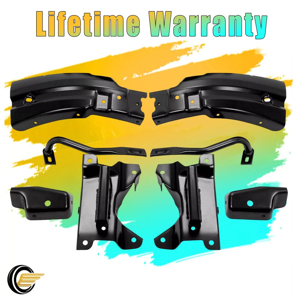 Front Bumper Mounting Support Brace Brackets For Chevy Silverado 1500 2007-2013