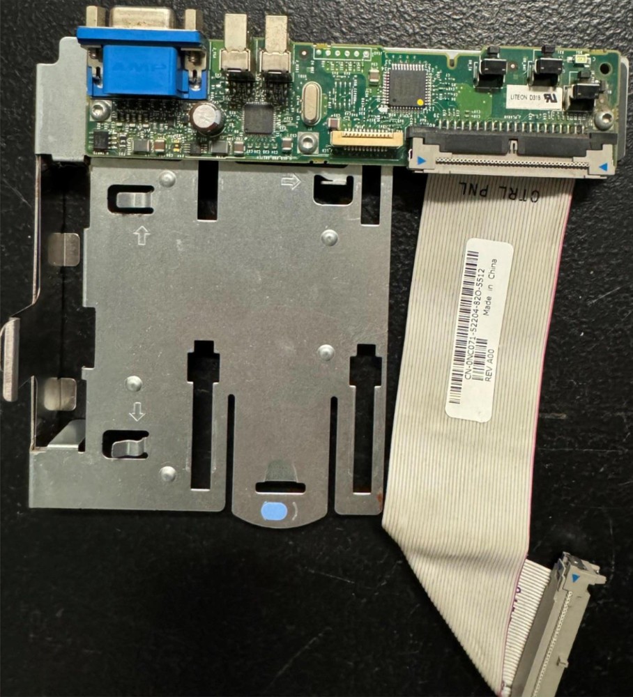 Dell 0NC071 PowerEdge 1950 Server Sideplane Riser Board w/ Ribbon Cable