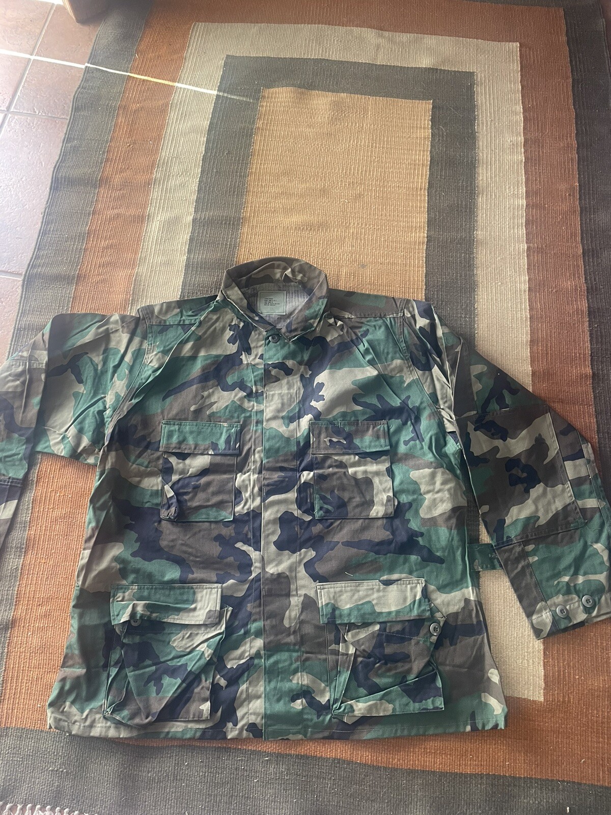 US Military issue woodland BDU blouse/shirt XL-Reg NEW