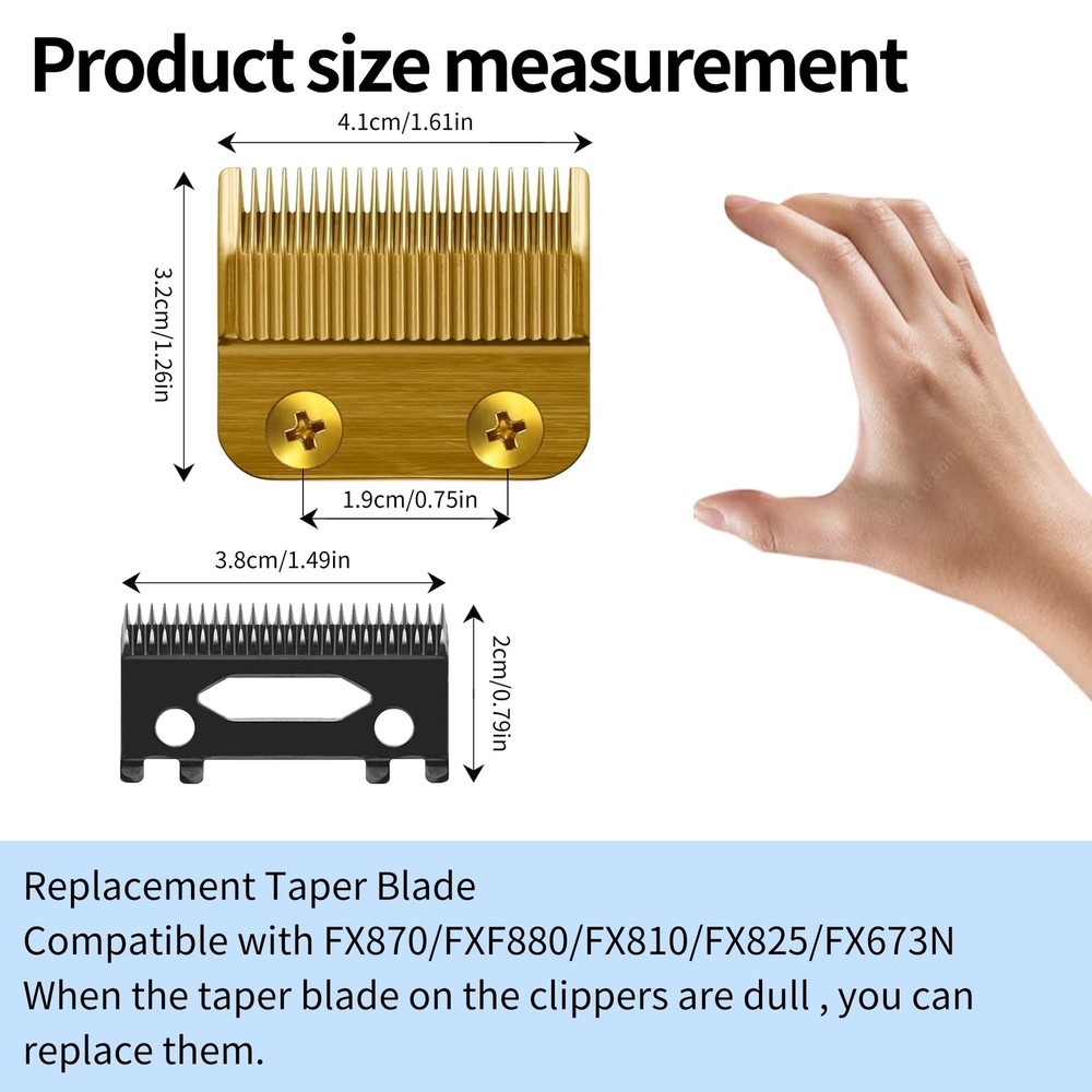 Replacement Blades for FX870 Clippers, Replacement Clipper Blades Compatible ...