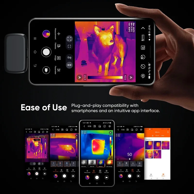 Thermal Imaging Camera 192X192 Electronics Thermal Camera Repair iOS Android