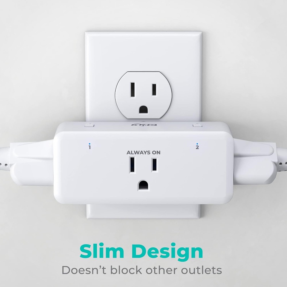 4-Pack Smart Plug, 3-Outlet Extender, WiFi Compatible with Google & Alexa