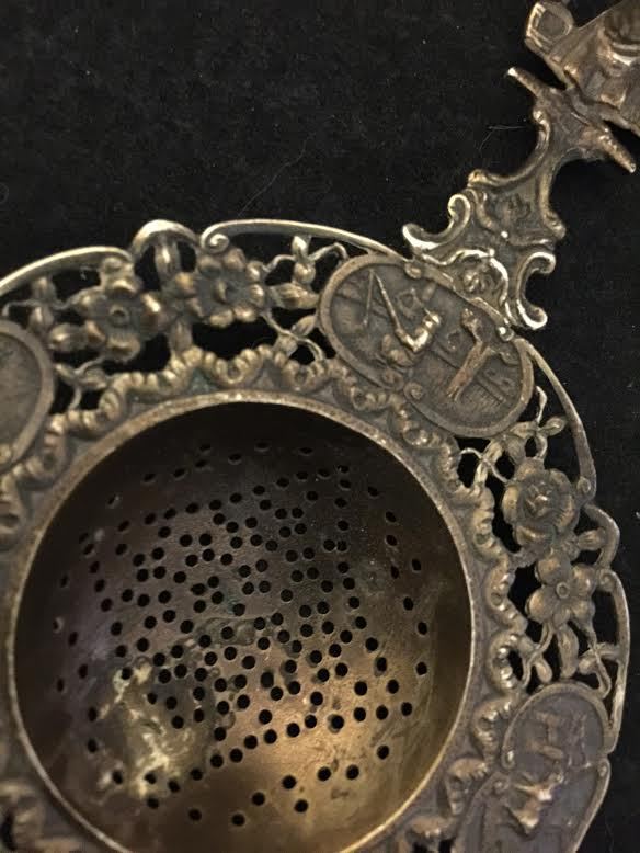 Antique Dutch Silver Tea Strainer MAKE ME AN OFFER!!!