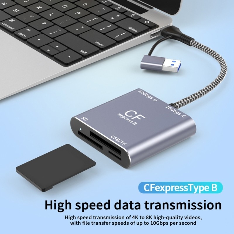CFE Type B Card Reader USB 3.2 Gen 2 10Gbps Memory Card Reader Portable Reader