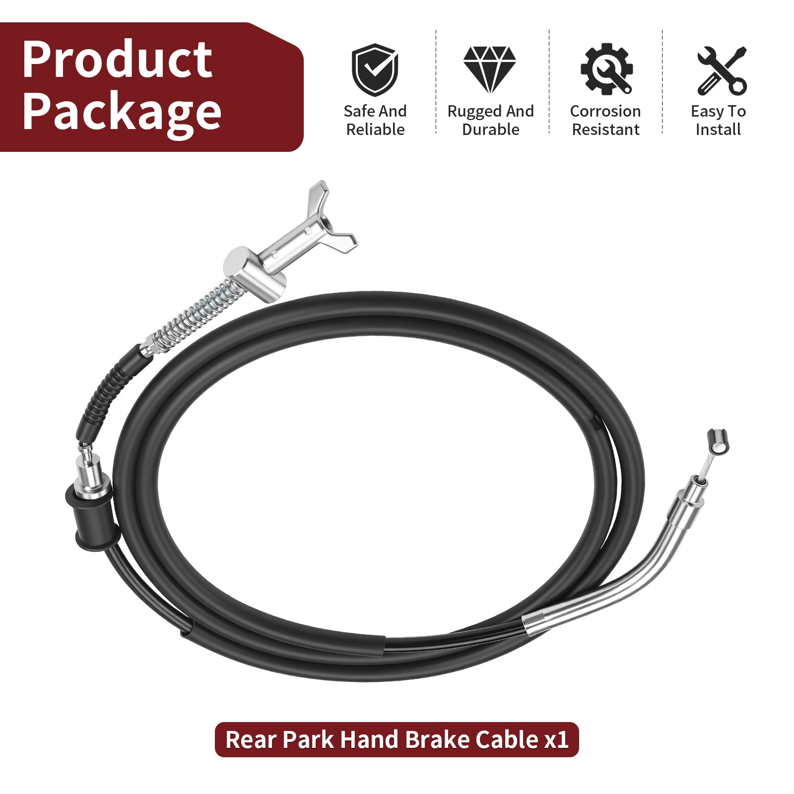 Rear Park Hand Brake Cable For Suzuki Ozark 250 LT-F250 2007-2014 58810-05G11