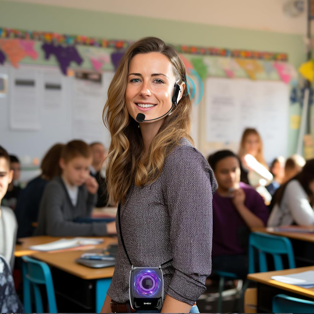 with Wireless Microphone Handheld and Headset, Wireless for Teachers, Bluetooth