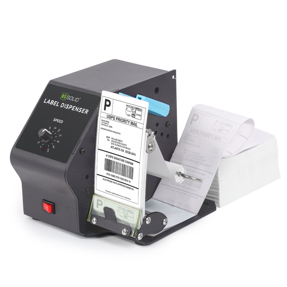 U.S. Solid Automatic Label Dispenser For Rolls And Fan-fold Labels 5-120mm Width