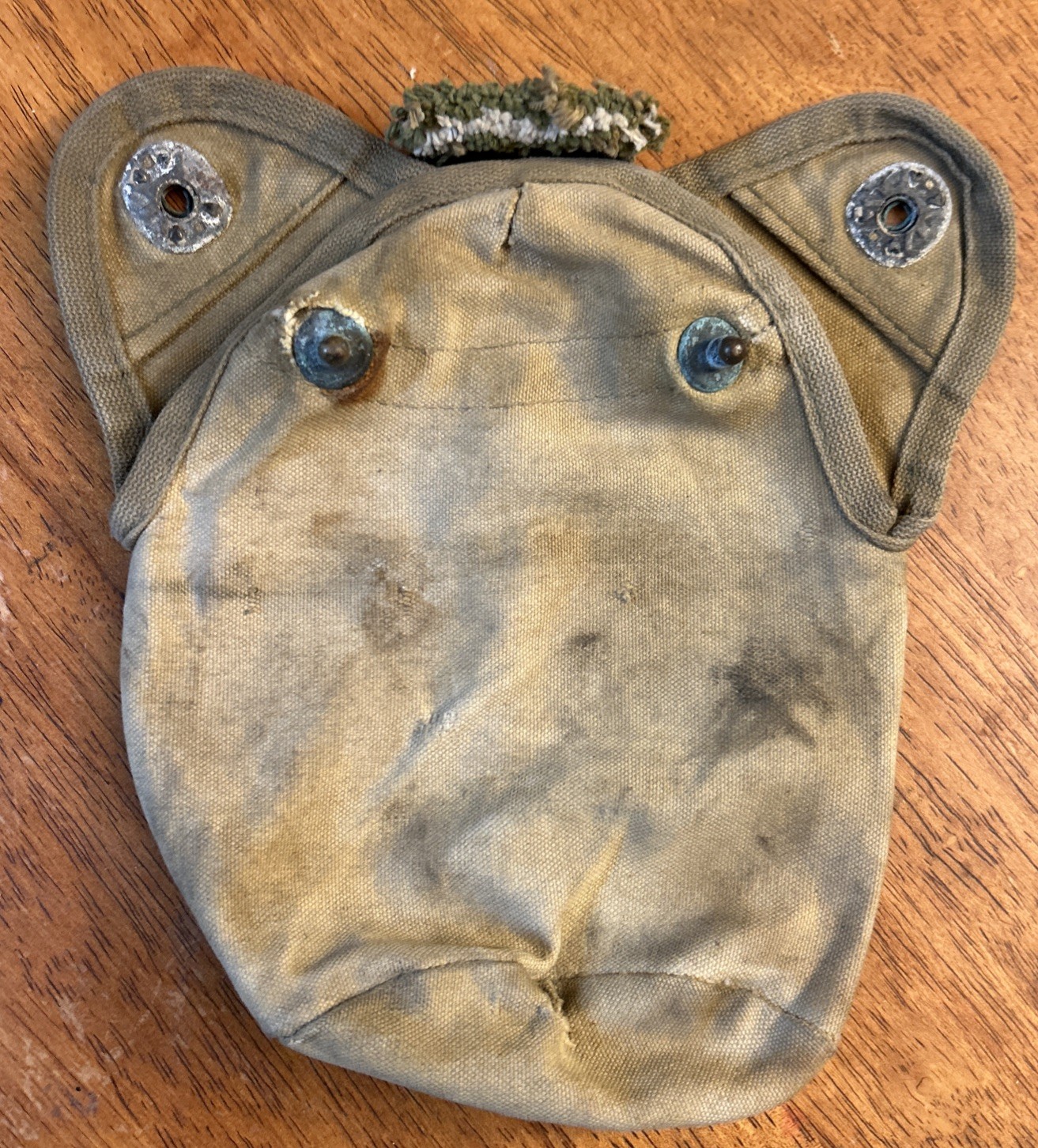 Original WWII USMC Marine Corps 2nd Pattern CANTEEN COVER Missing Belt Hook