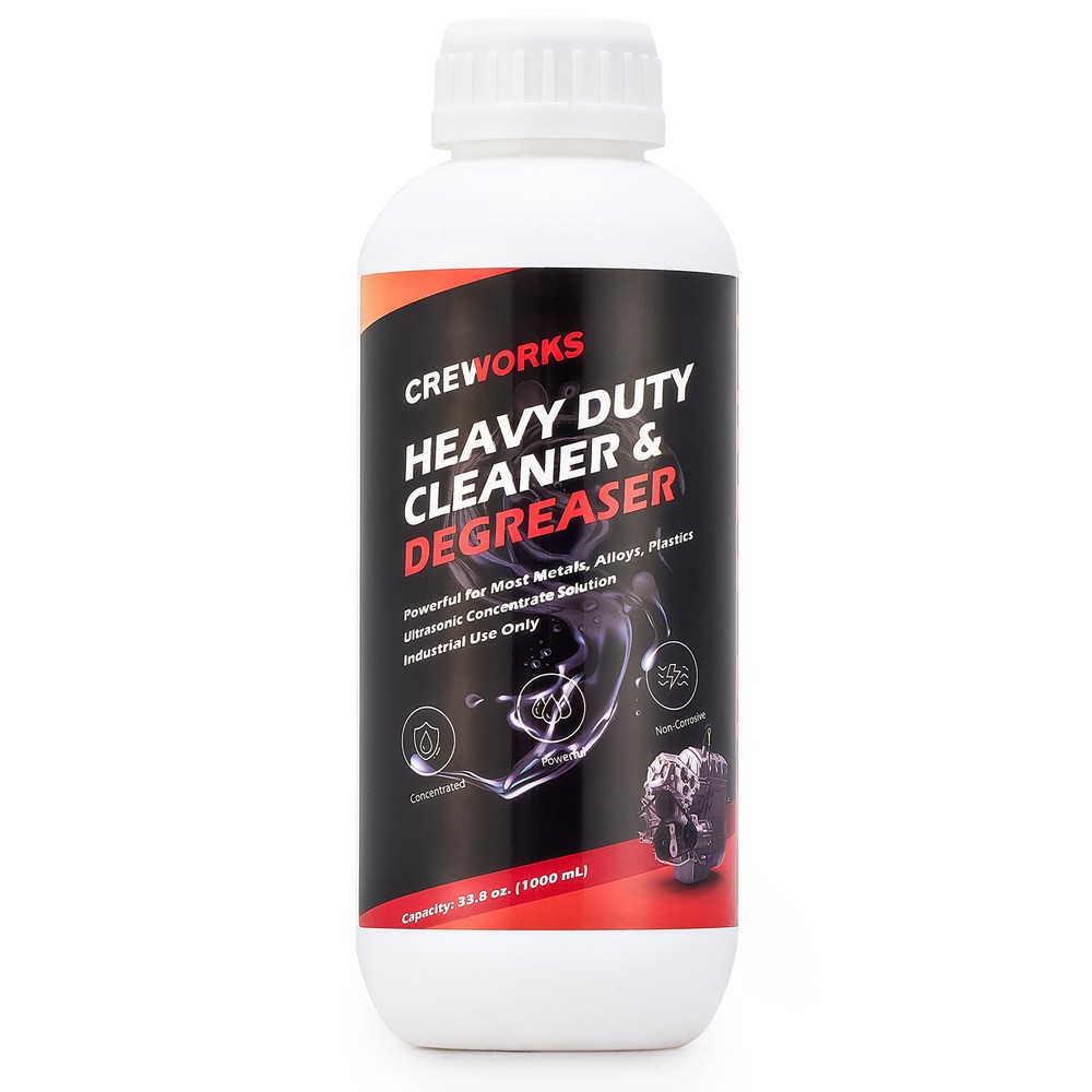 CREWORKS 34 oz Ultrasonic Carburetor Cleaner High Concentrate Cleaner Solution