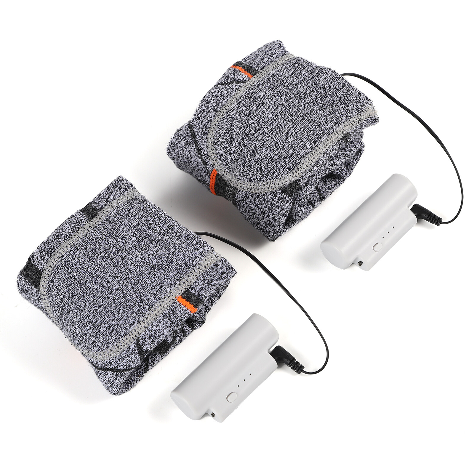 3.7v Heated Warm Socks w/2 Rechargeable Battery Men Women Washable Electric Sock