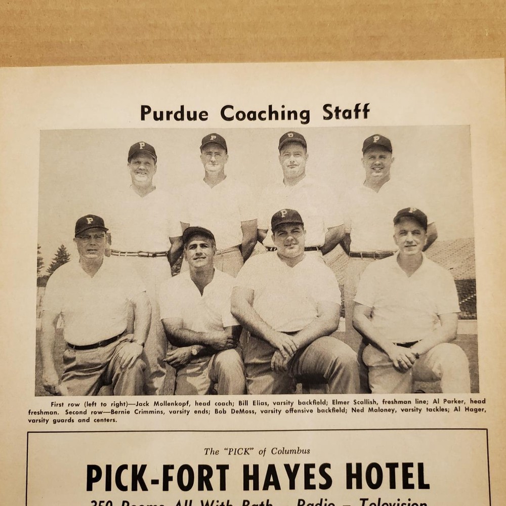 1189----1959 Ohio St at Purdue FB program - Homecoming Game