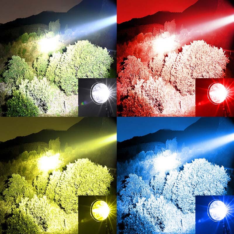 Super Bright LED Flashlight Rechargeable LED Work Light Handheld General Light