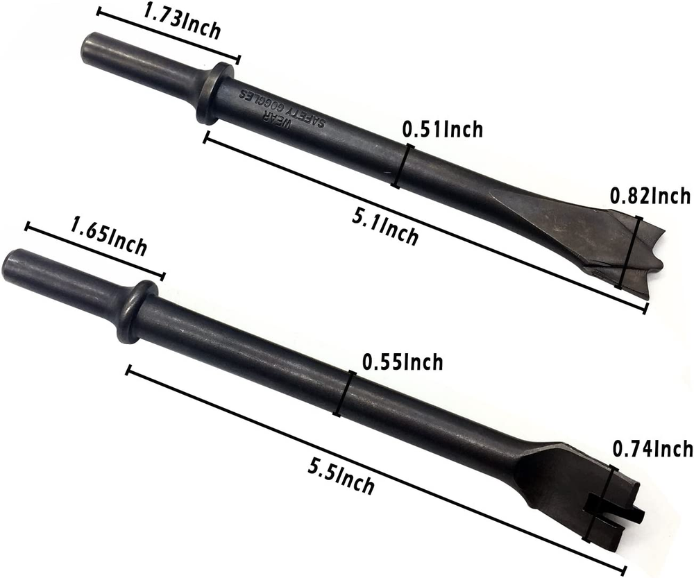 9 Piece Pneumatic Chisel Air Hammer Punch Chipping Bits Set