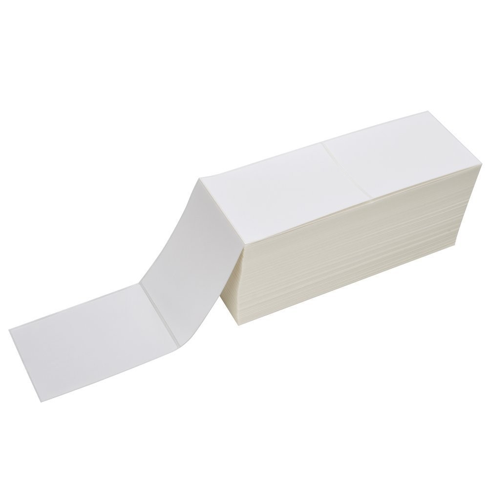 4000-20000 4x6 Fanfold Direct Thermal Shipping Labels Perforated Label For Zebra