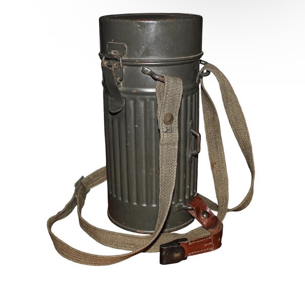 Factory Reissued WH 1935 Dated Gas Mask Canister Interwar